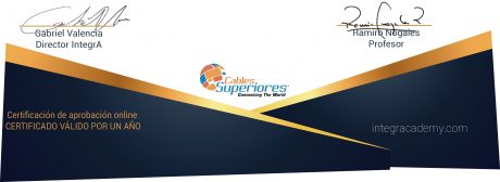 certificado cable de cobre abajo